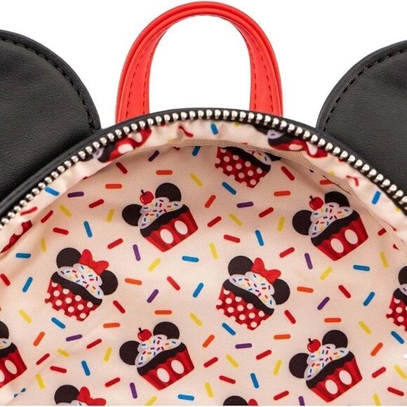 Loungefly Disney Minnie Mouse Oh My Cosplay Cupcake Treats Mini Backpack